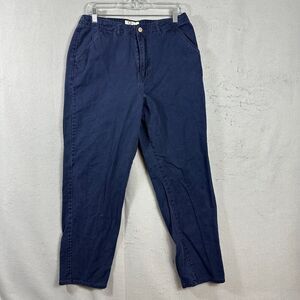 CJ Banks Womens Dress  Pants Womens Blue Plus Size 14W 100% Cotton